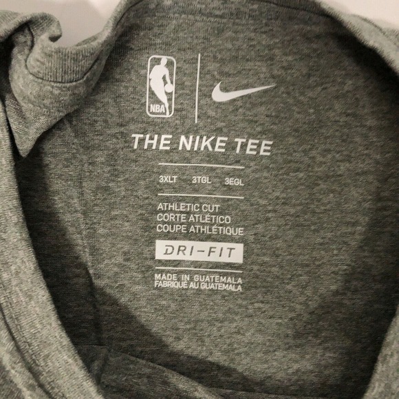 Minnesota Timberwolves Mens Shirt 3XLT Tall XXXL Nike Gray Long NBA Basketball - Picture 5 of 8